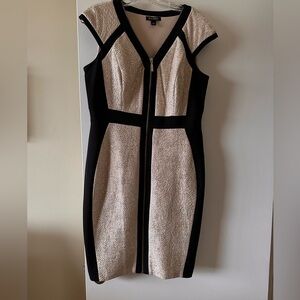 ROZ N ALI COCKTAIL DRESS GOLD BLACK